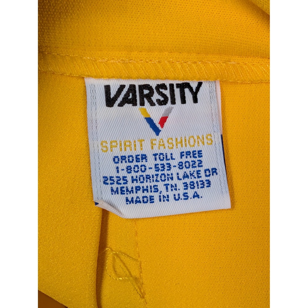 Varsity Womens Cheerleading Uniform Set 34 5-14 UCA USA Sweater Skirt Yellow - Picture 9 of 16